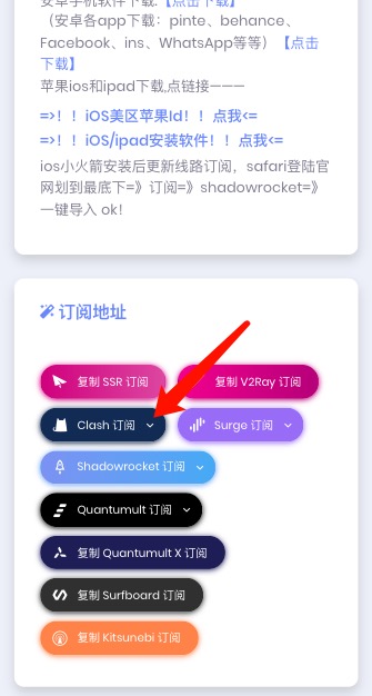 clash 安卓端设置步骤一 clashx